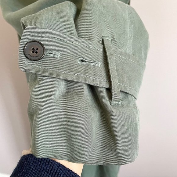 Aritzia Babaton Monterey (Green) Lawson Open Trench Coat - M - Picture 6 of 14